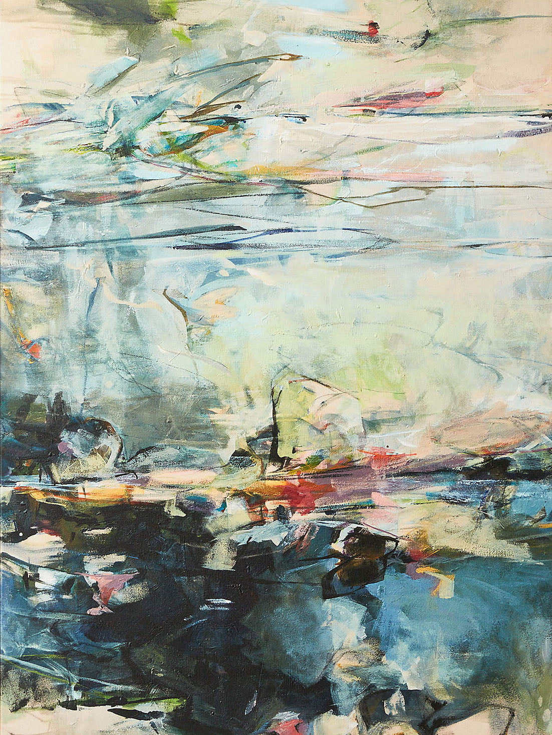 Handmade Colorful Abstract Canvas Art #TC 117