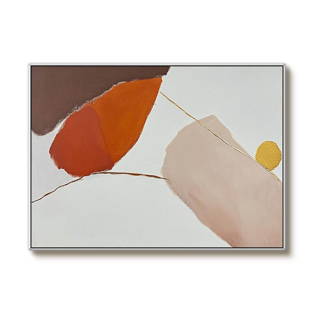 Minimalist Earth Tone Abstract Art | Modern Wall Decor #AA 151