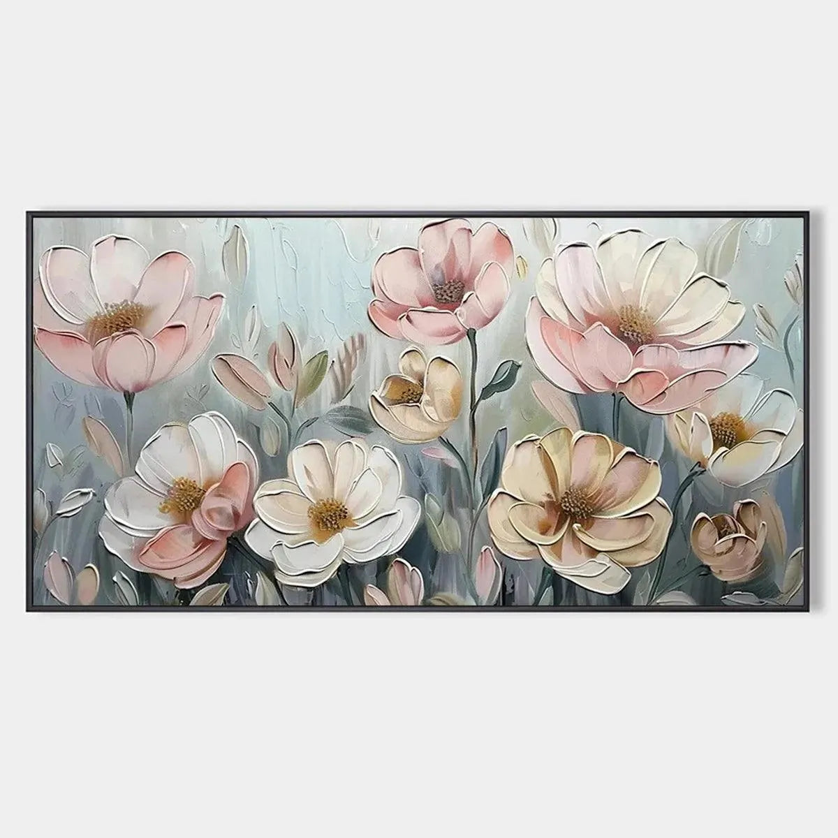 Abstract Cosmos Flower Painting | 3D Floral Wall Art #AA 143