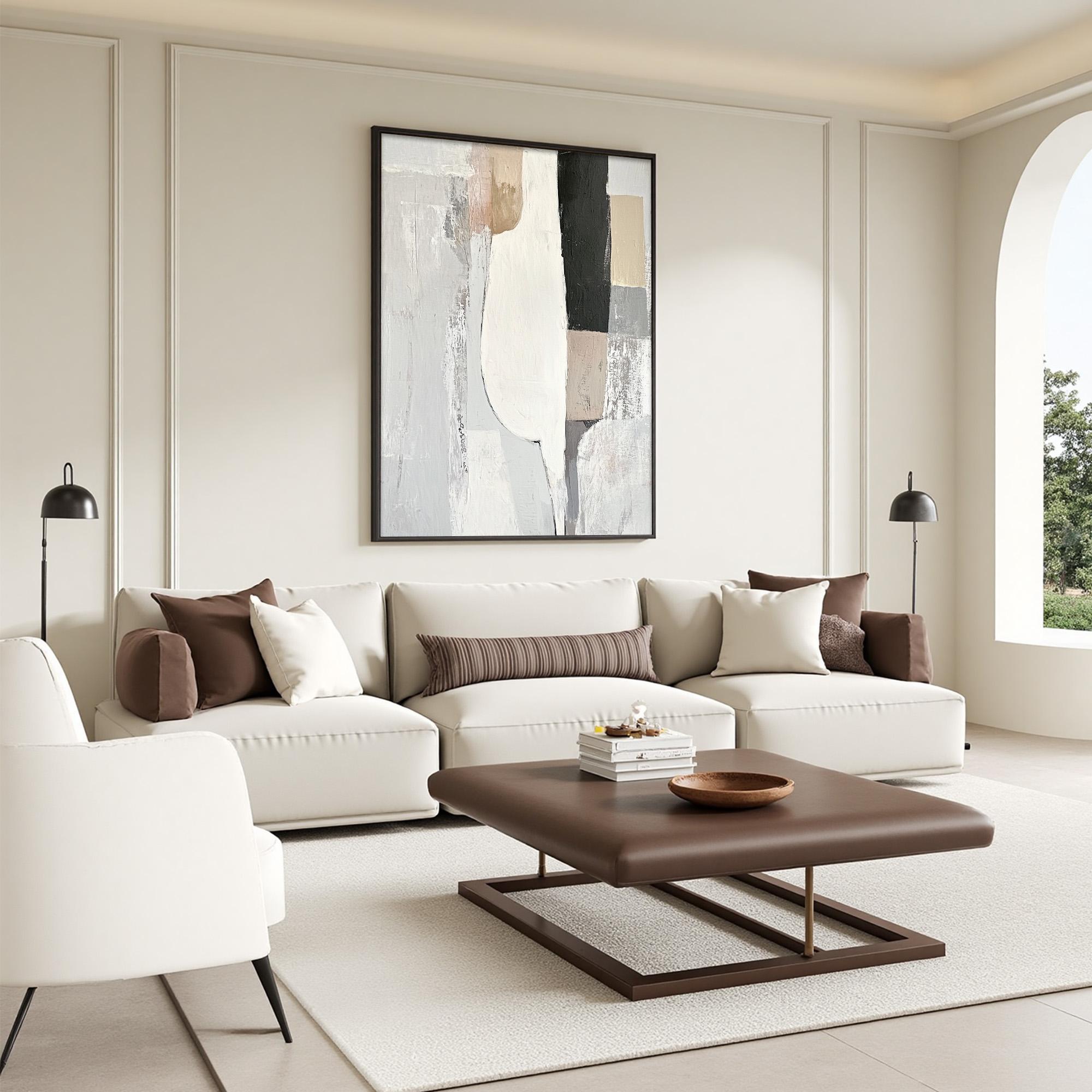 Wabi Sabi Wall Art | Neutral Textured Abstract Painting #AA 215