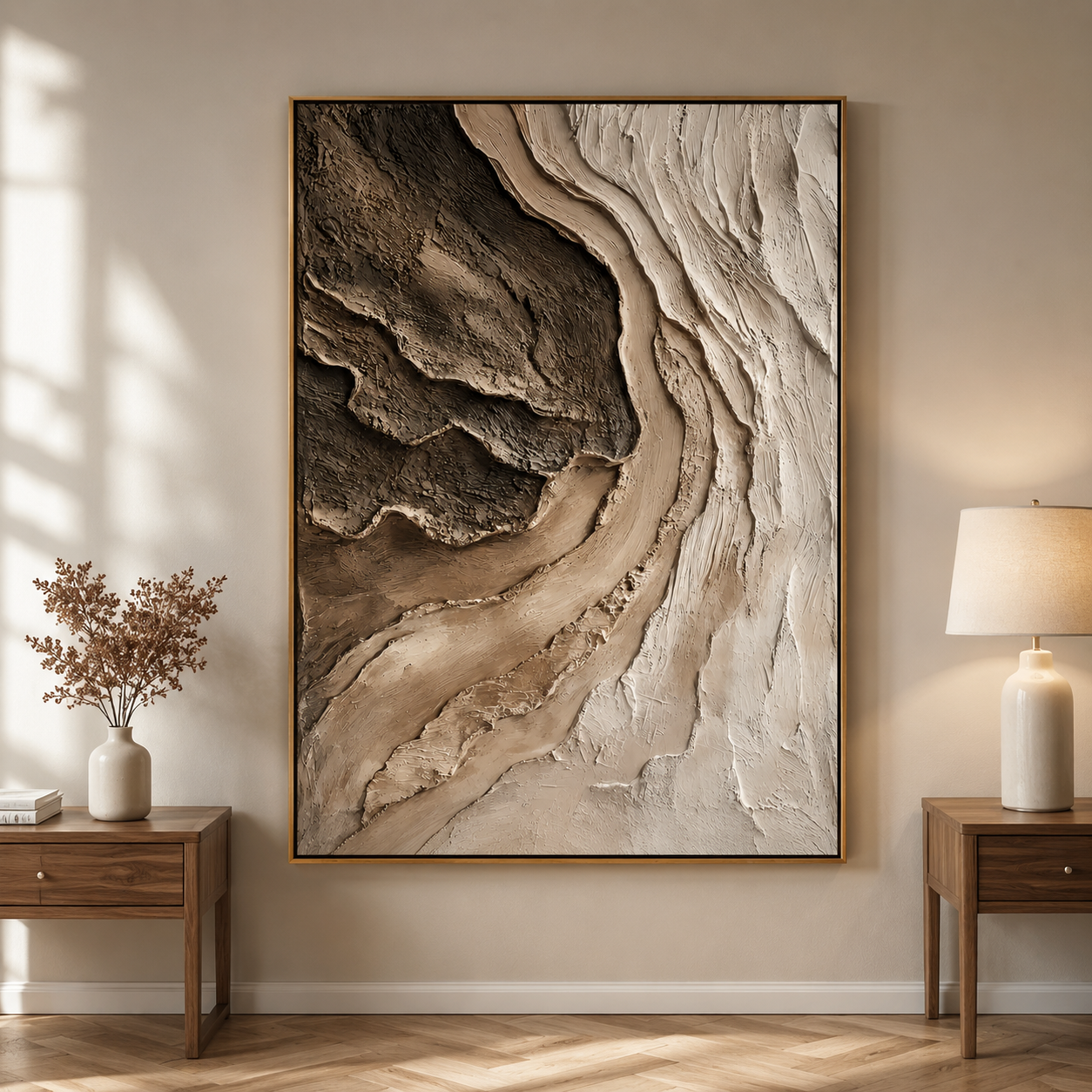 Canyon Flow – Organic Textured Abstract Wall Art