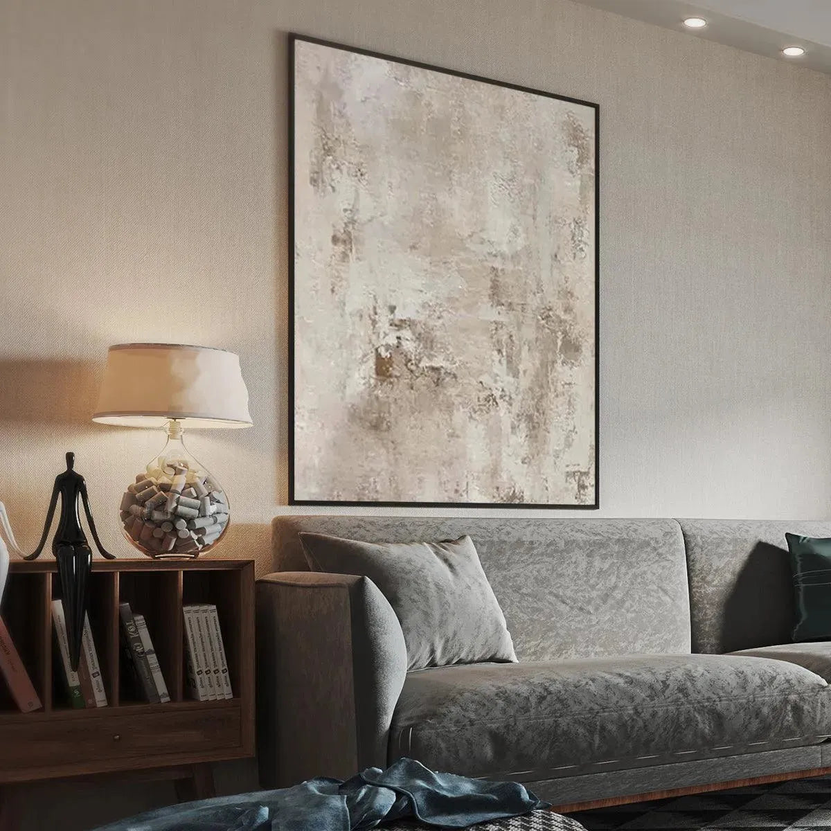 Wabi Sabi Wall Art | Neutral Textured Abstract Painting #AA 257