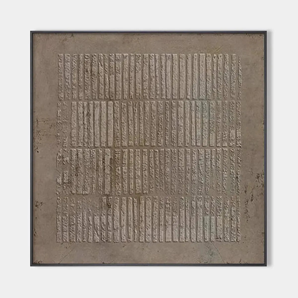 Handmade 3D Textured Abstract | Neutral Earth Tone Art #AA 277