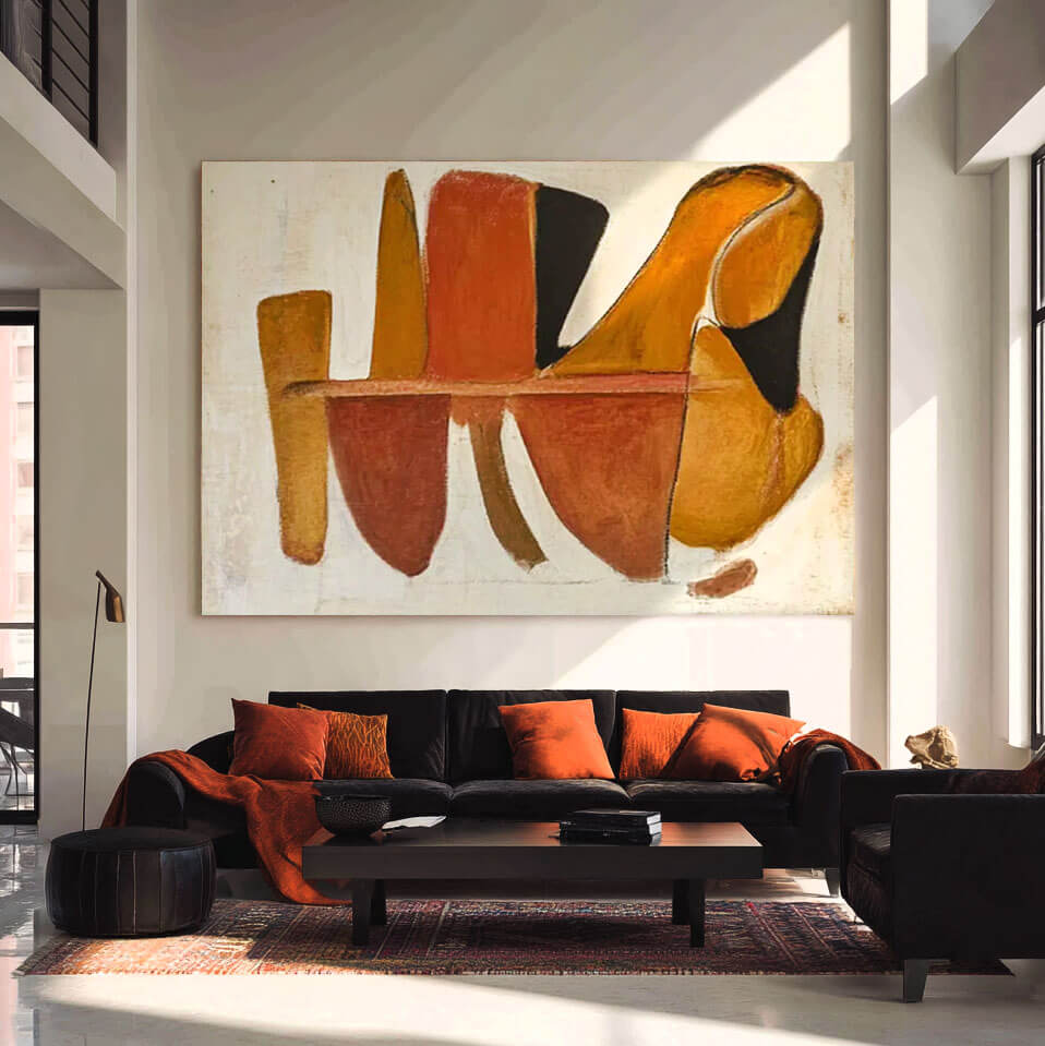 Japandi Style Wall Art | Minimalist Abstract Painting #AA 031