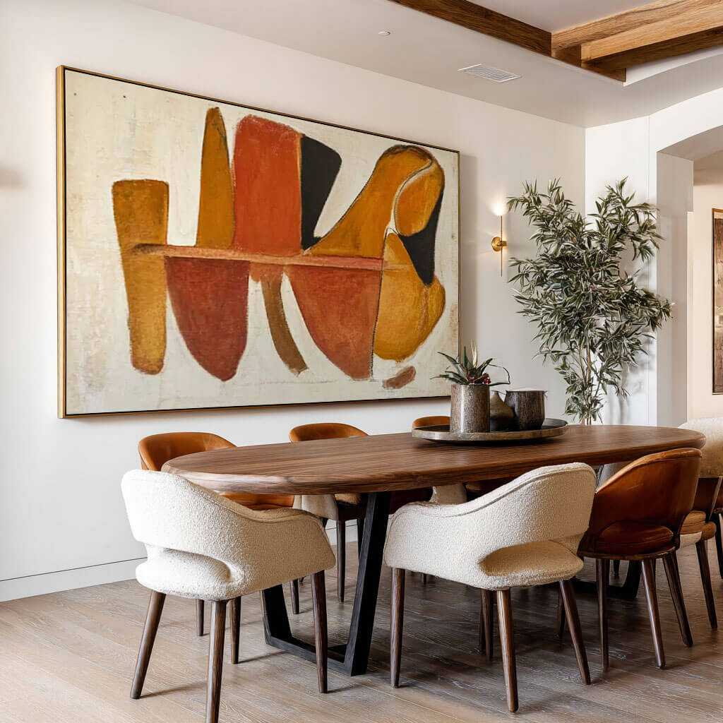 Japandi Style Wall Art | Minimalist Abstract Painting #AA 031