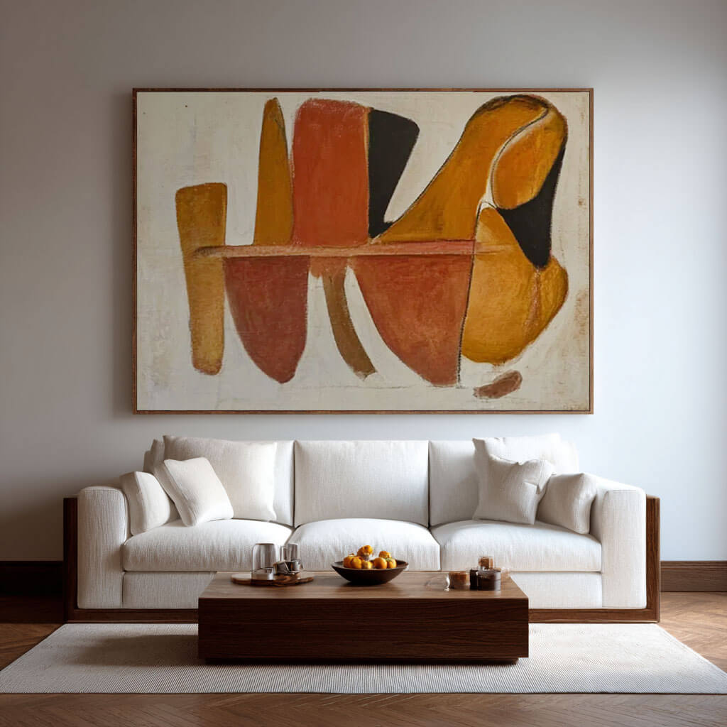 Japandi Style Wall Art | Minimalist Abstract Painting #AA 031