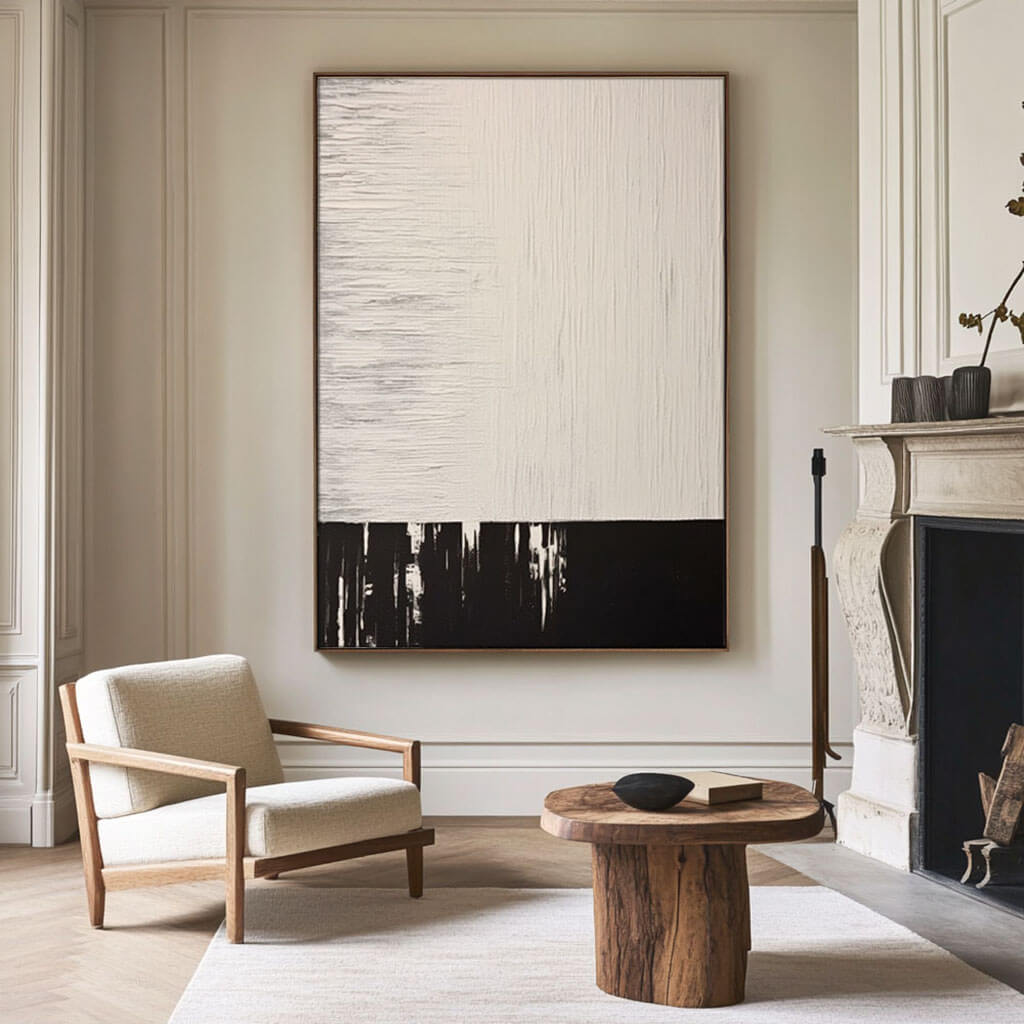 Heavy Impasto Abstract Oil Painting | 3D Plaster Effect Wall Art #AA 378