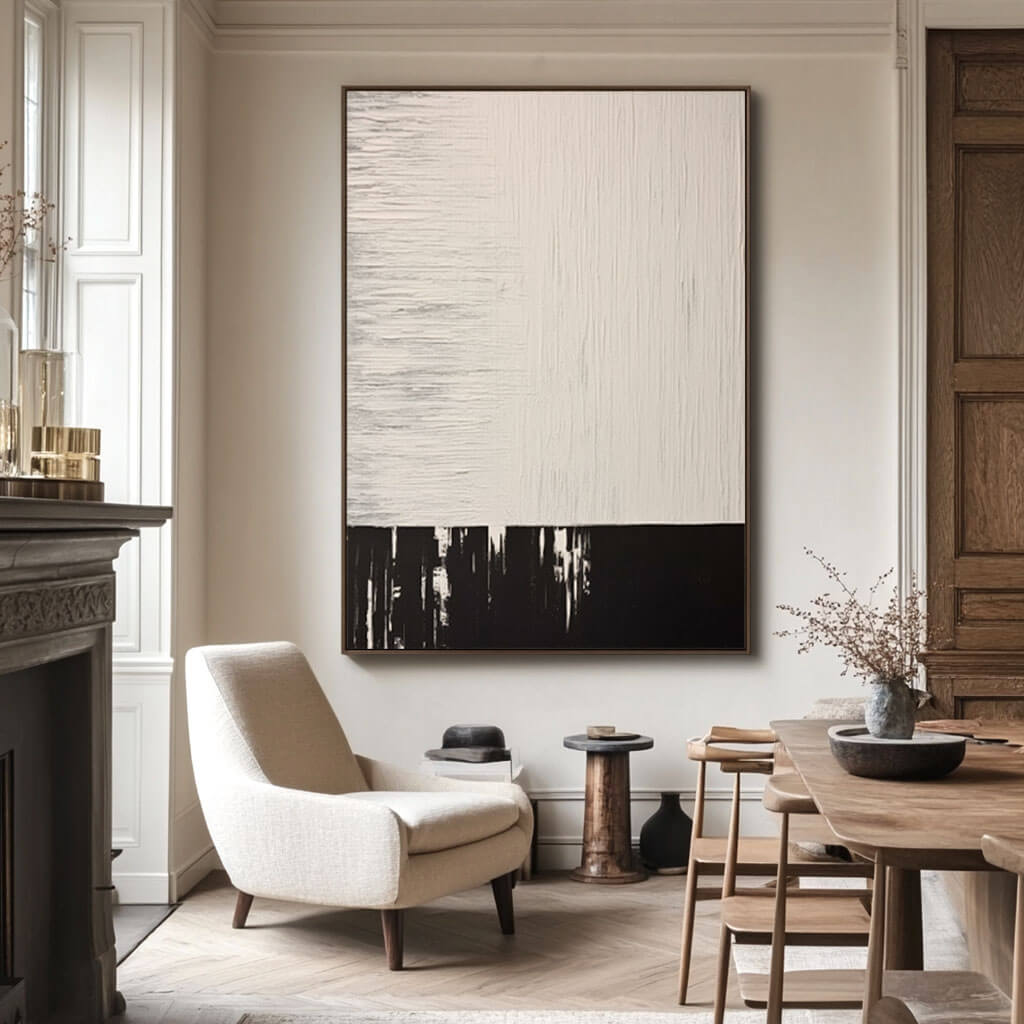 Heavy Impasto Abstract Oil Painting | 3D Plaster Effect Wall Art #AA 378