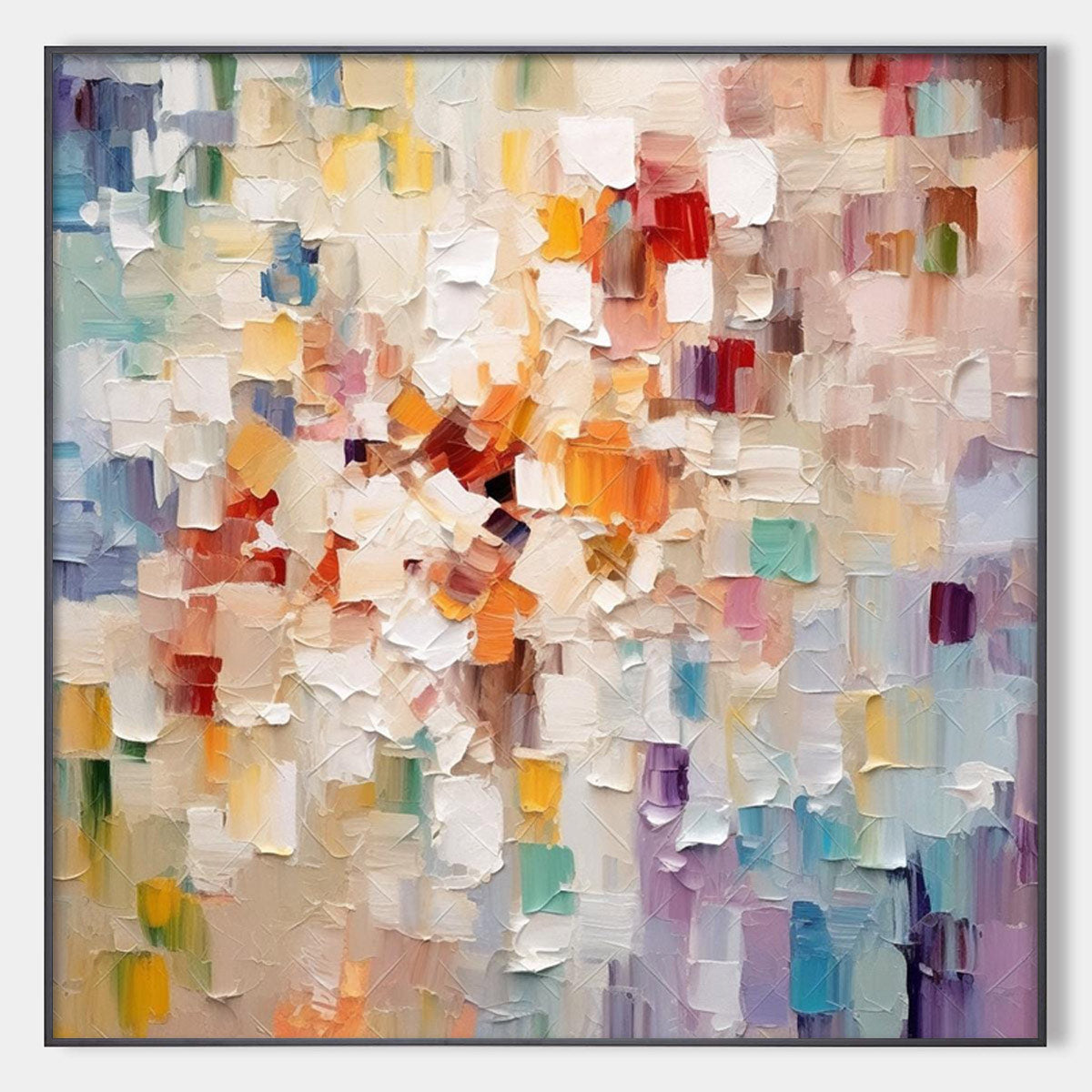 Abstract Mosaic Painting | Colorful Textured Wall Art #AA 173