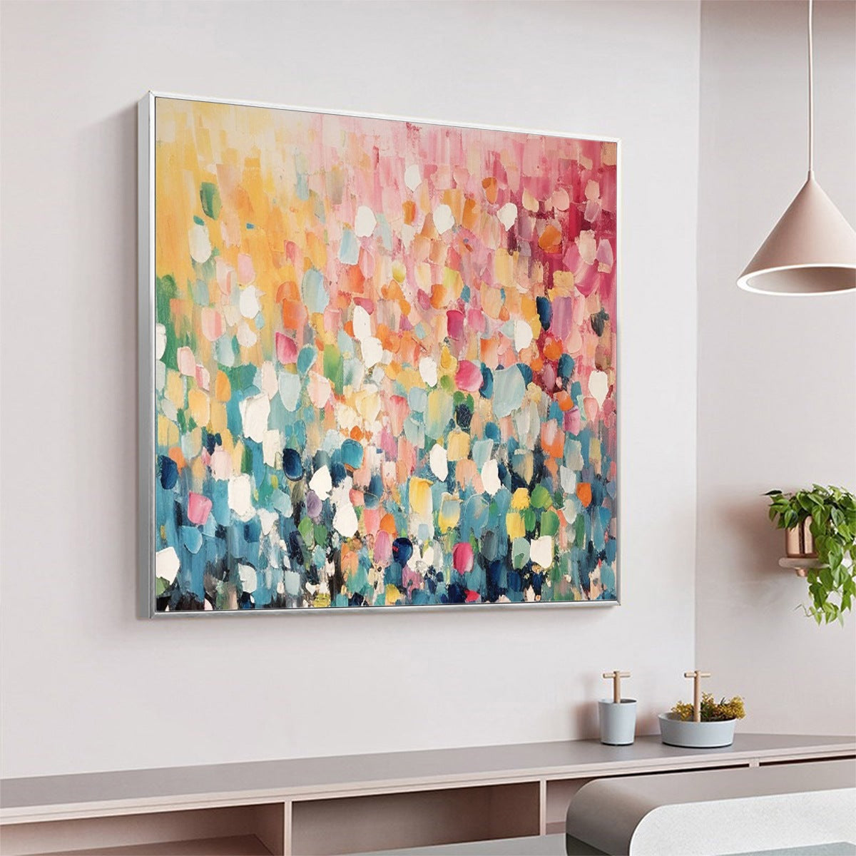 Abstract Confetti Painting | Playful & Colorful Wall Art #AA 179