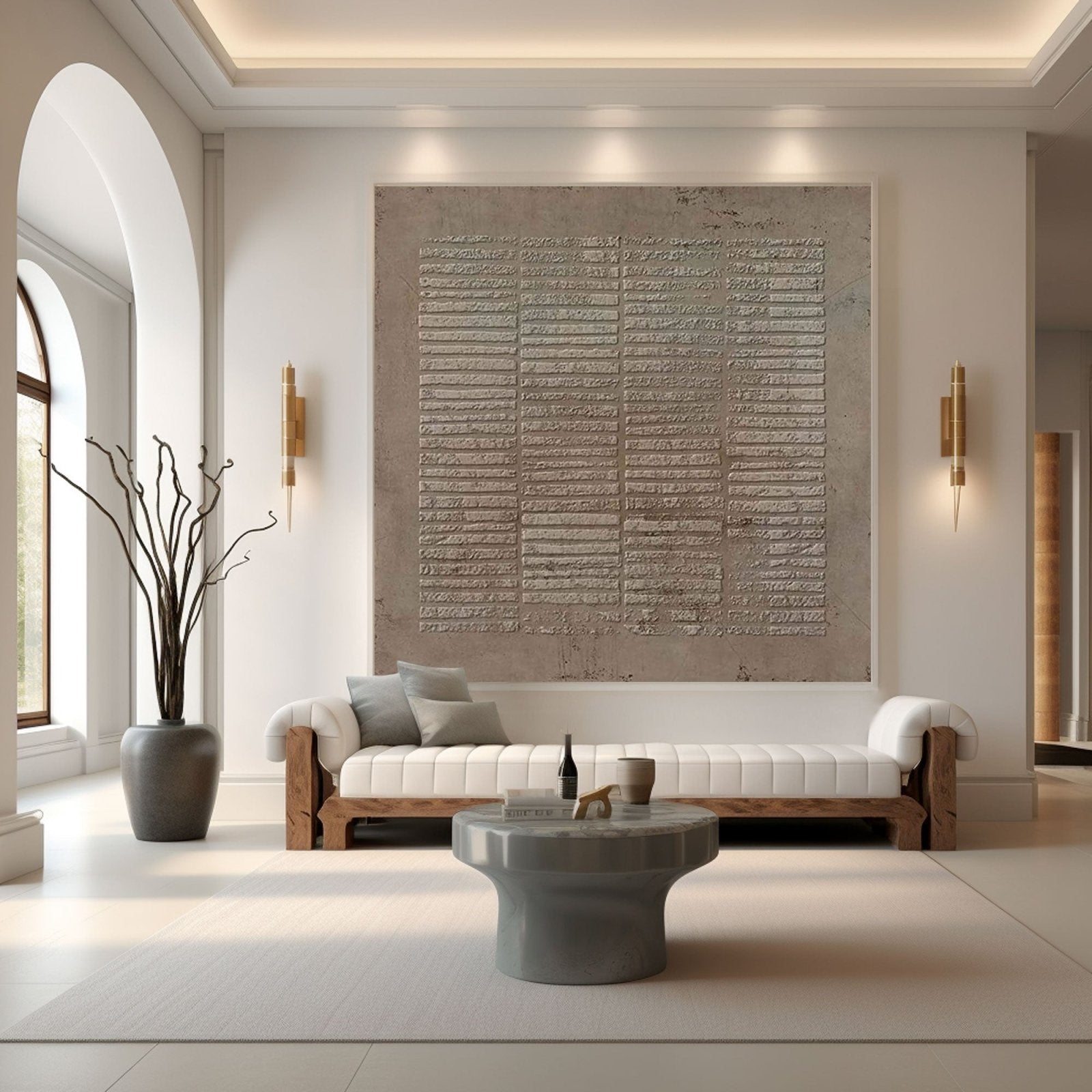 Large Wabi Sabi Textured Wall Art | Neutral Abstract Painting#TC 196