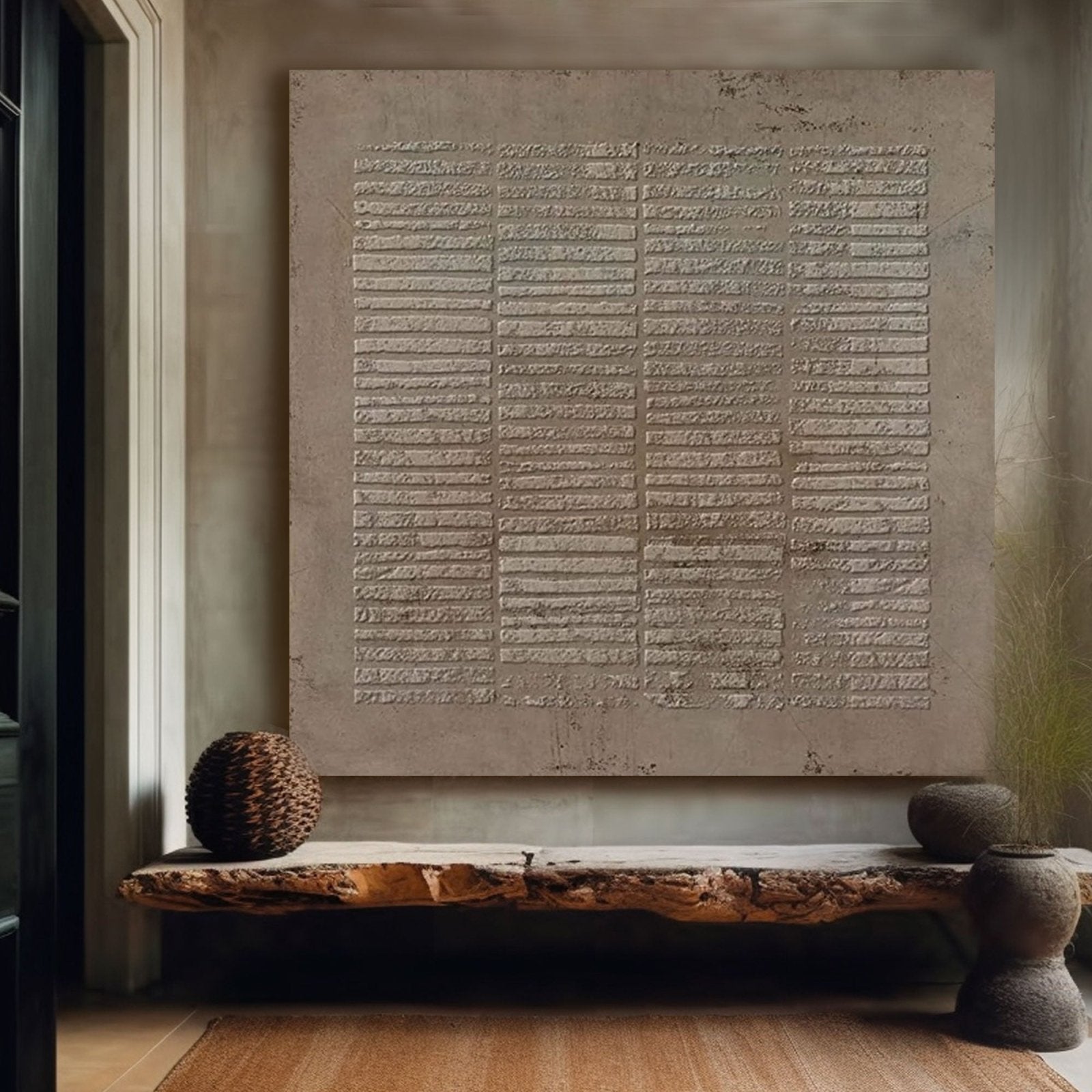 Large Wabi Sabi Textured Wall Art | Neutral Abstract Painting#TC 196