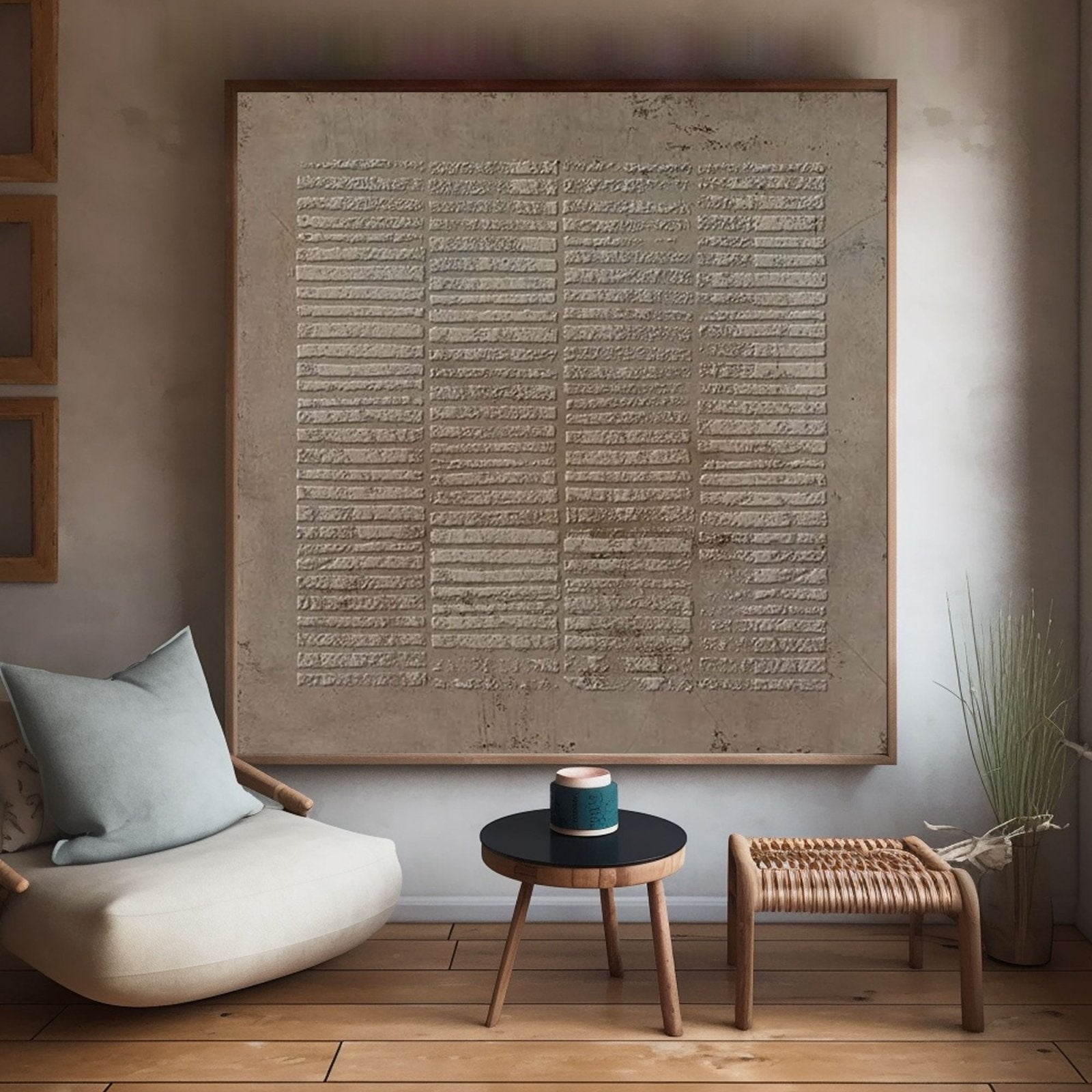 Large Wabi Sabi Textured Wall Art | Neutral Abstract Painting#TC 196