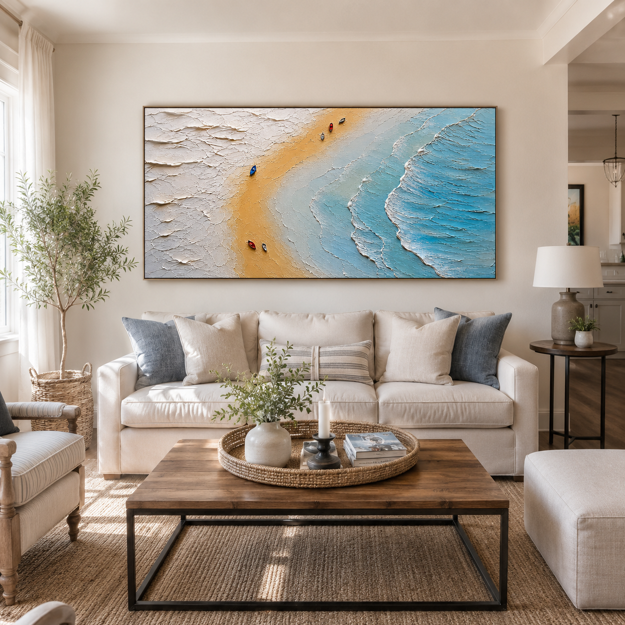 Aerial Shoreline | Coastal Beach Wall Art