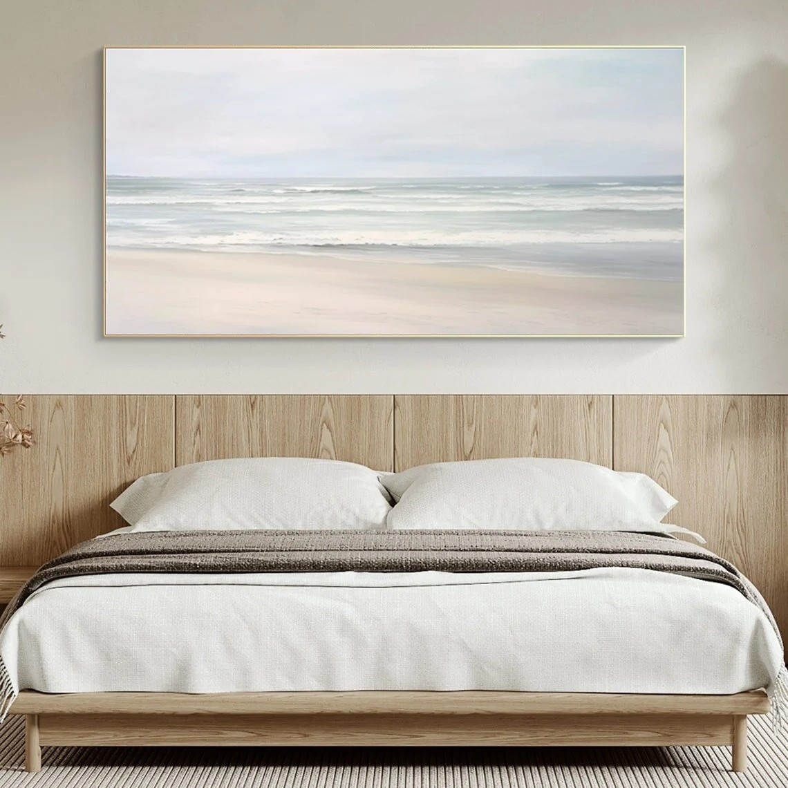 Modern Coastal Landscape - Handmade Seascape Wall Decor #TC 090