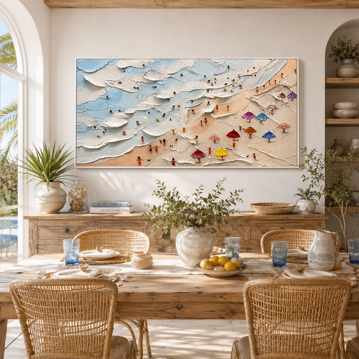 Seaside Celebration – Textured Coastal Beach Wall Art