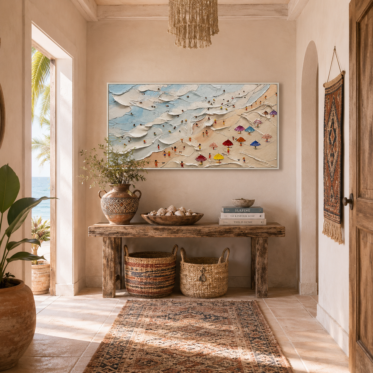 Seaside Celebration – Textured Coastal Beach Wall Art