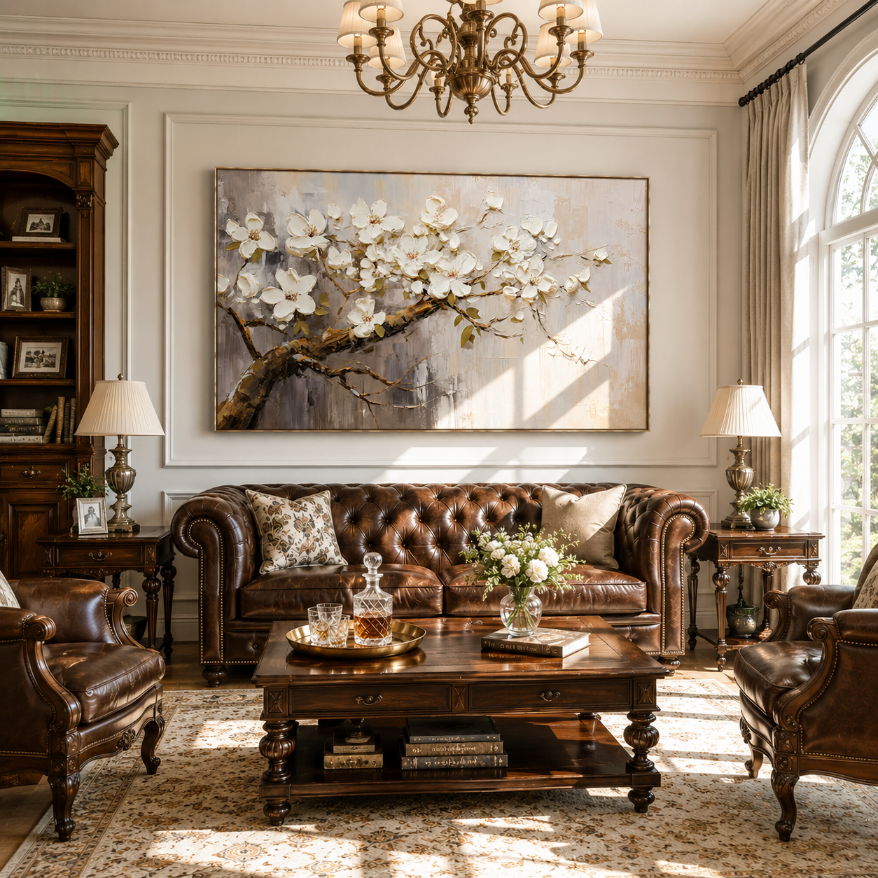 Ivory Magnolia – Luxury Floral Wall Art for Elegant Modern Interiors