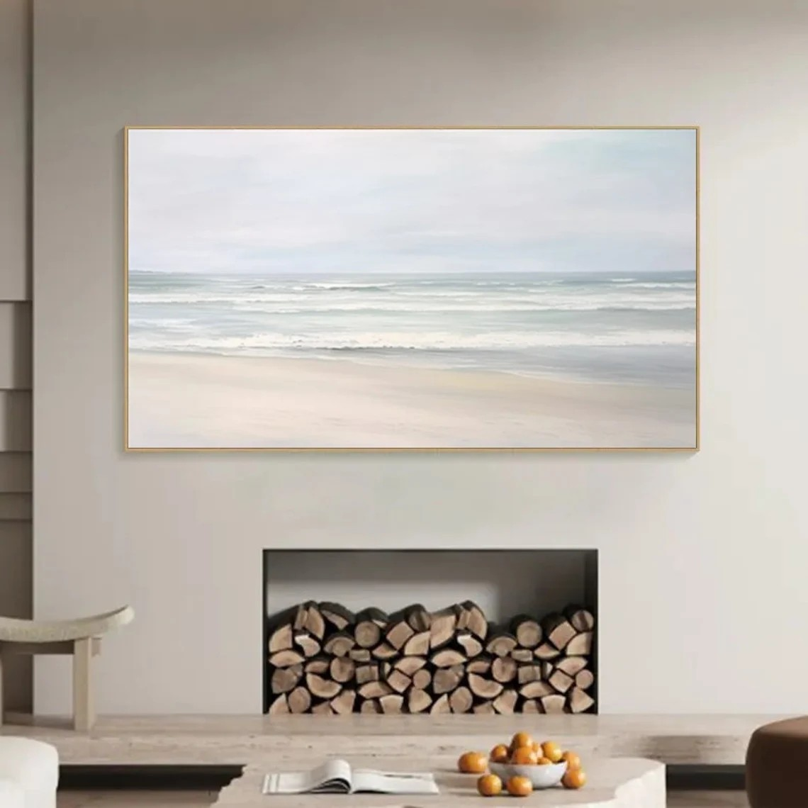 Modern Coastal Landscape - Handmade Seascape Wall Decor #TC 090