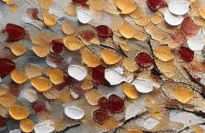 Tree of Life Wall Art | Large Textured Landscape Painting Canvas #ZZ 179