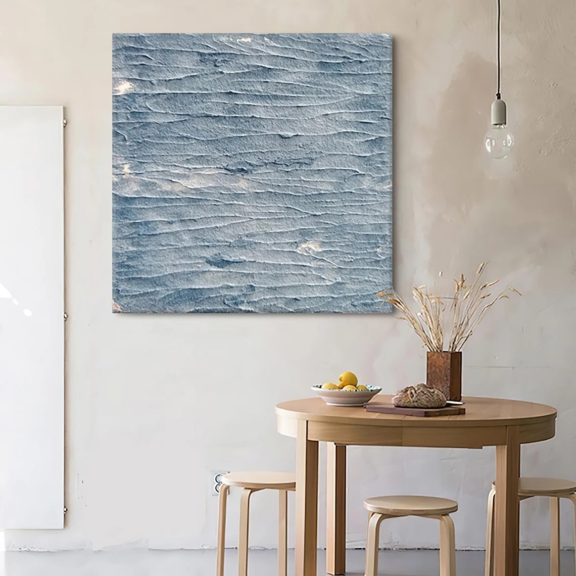 Ocean Wave Textured Abstract Painting - Coastal Wall Art #TC 089