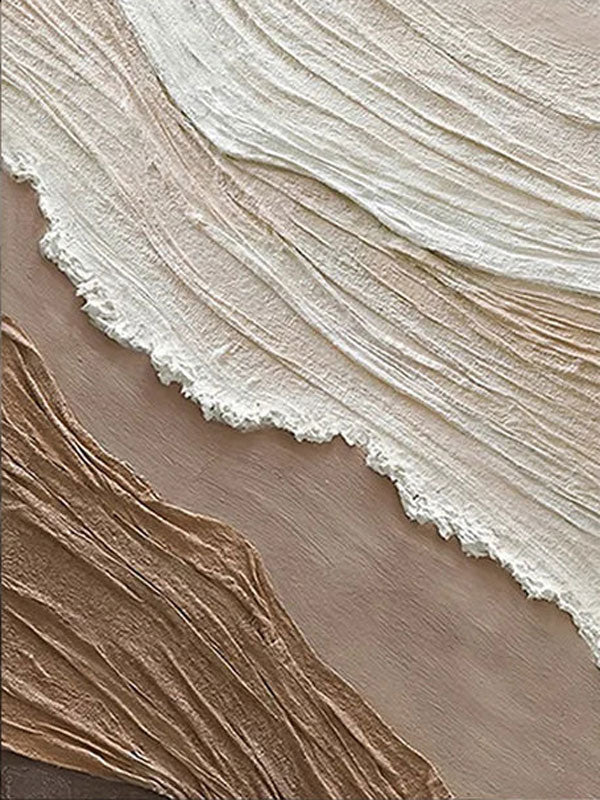 Wabi Sabi Textured Wall Art | Vertical Abstract Neutral Canvas Decor #ZZ 116