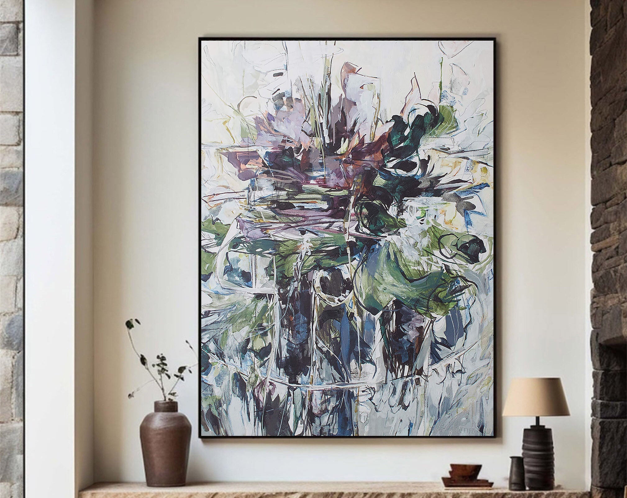 Colorful Textured Wall Art - Original Abstract Painting #TC 113