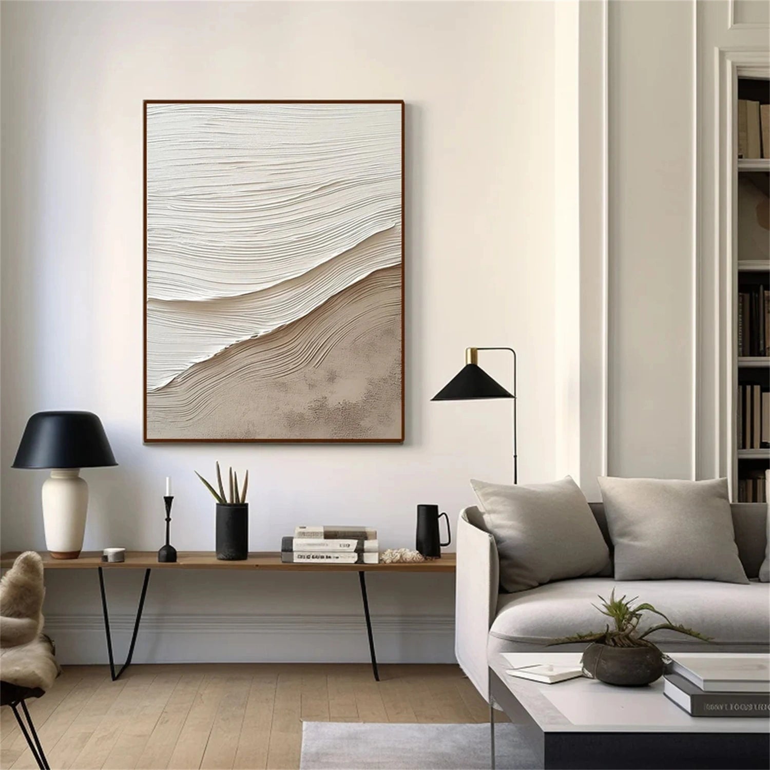 Tactile Neutral Wall Art – Earthy Textured Minimalism #JJ 143