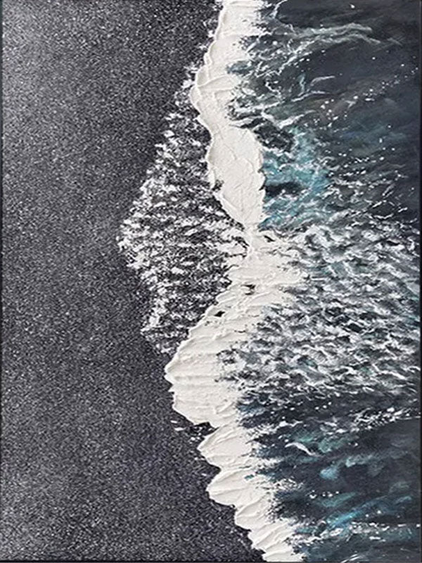 Textured Ocean Wave Abstract Wall Art #TC 159