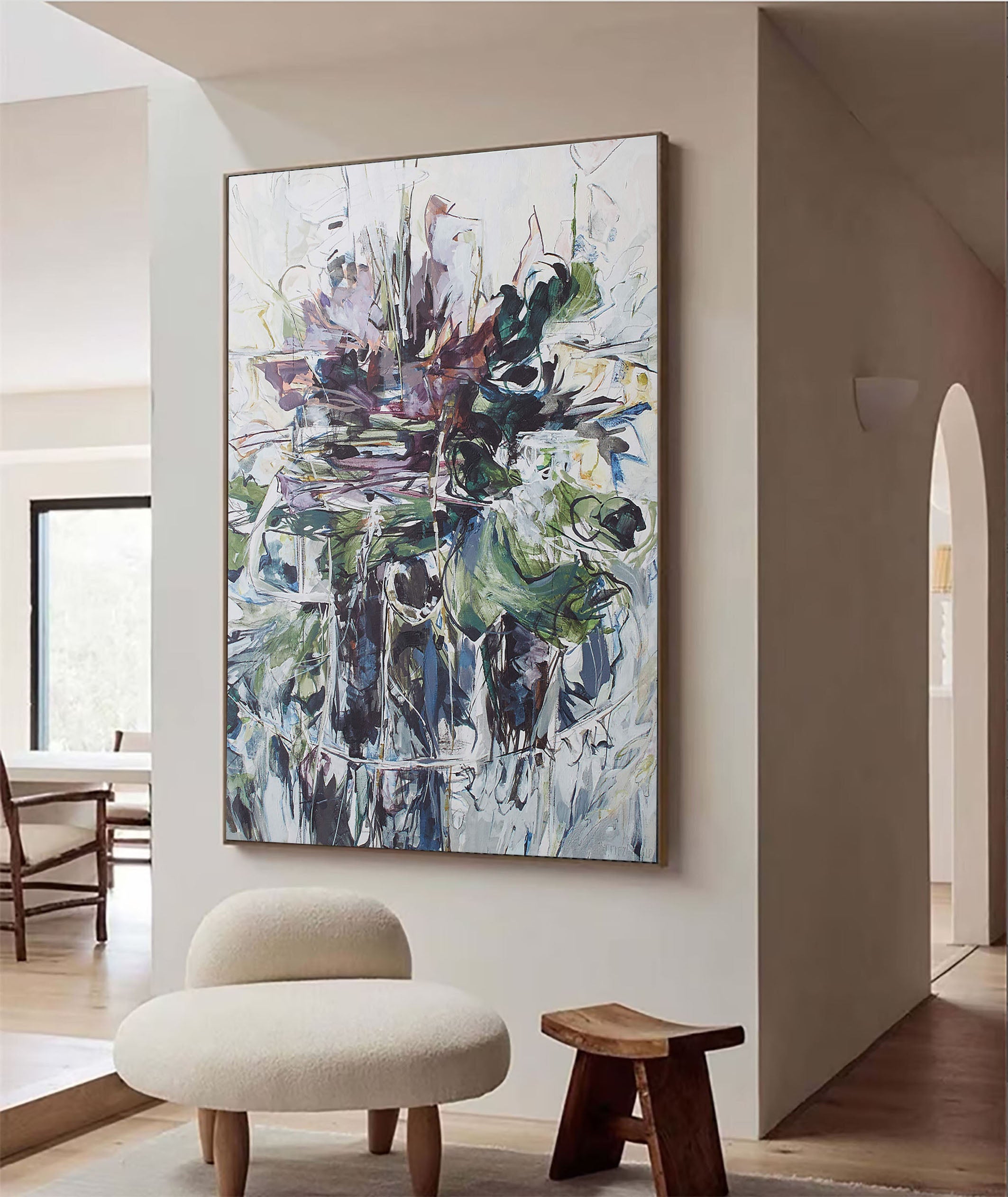 Colorful Textured Wall Art - Original Abstract Painting #TC 113