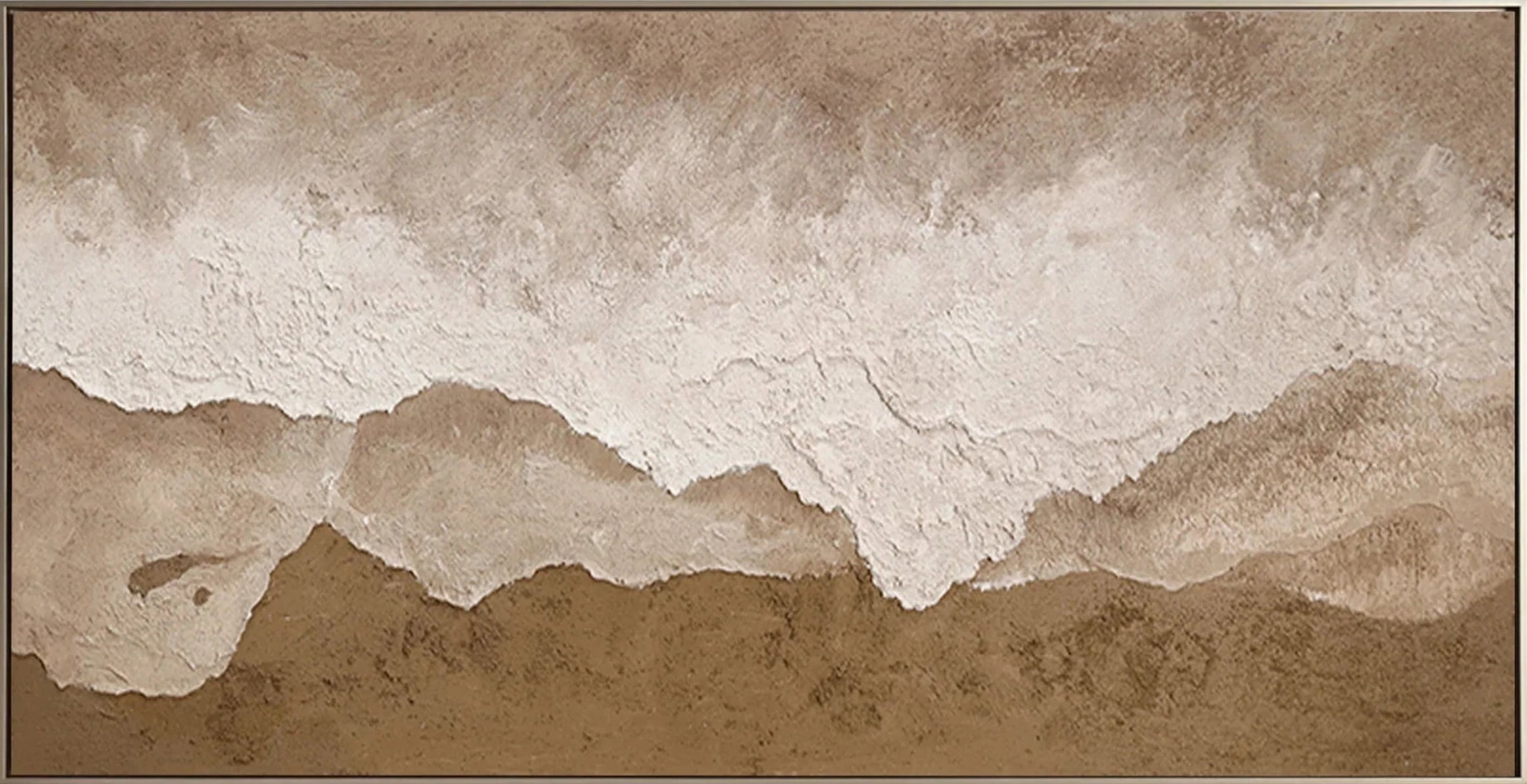Oversized Abstract Wall Art | Textured Neutral Landscape Painting #ZZ 082