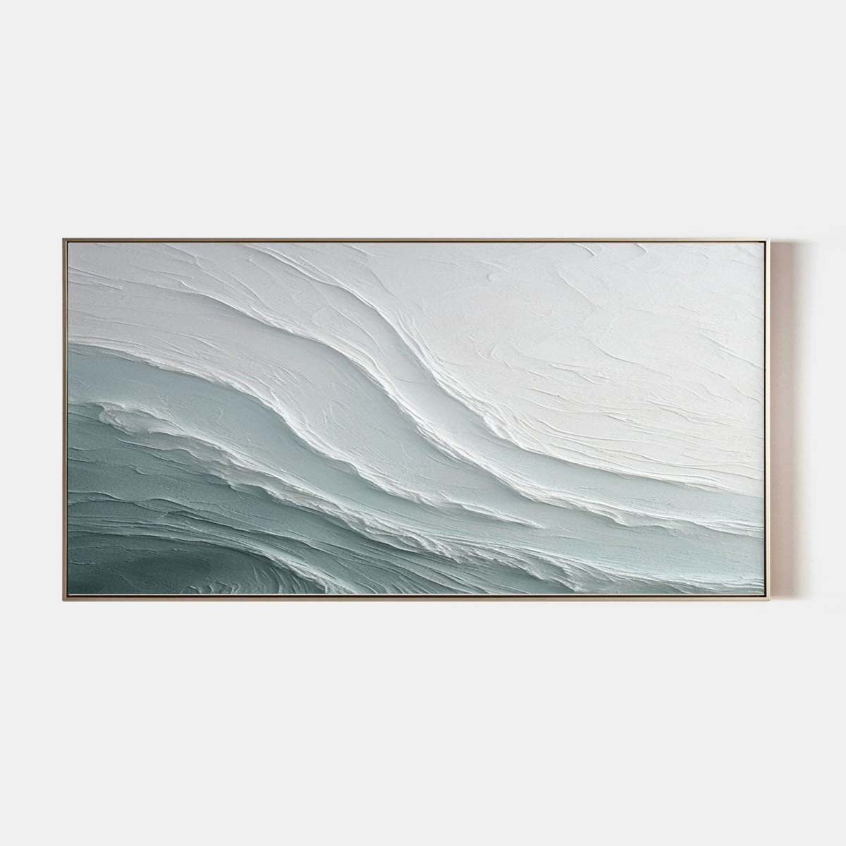Tidal Silence – Coastal Textured Wall Art for Modern Minimalist Interiors