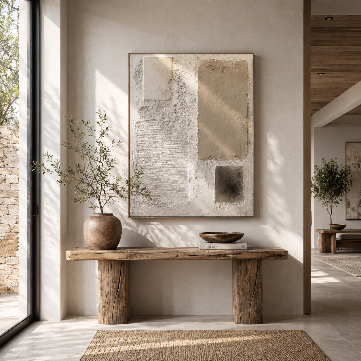 Quiet Terrain – Wabi-Sabi Textured Wall Art for Organic Modern Interiors