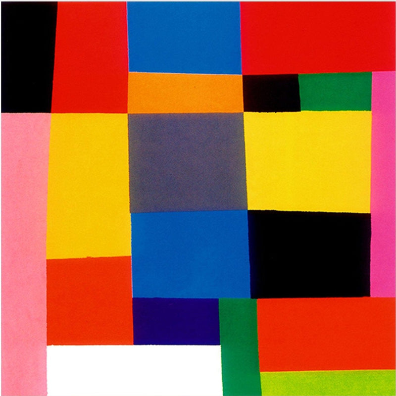 Large Colorful Abstract Geometric Oil Painting for Wall Decor #TC 211