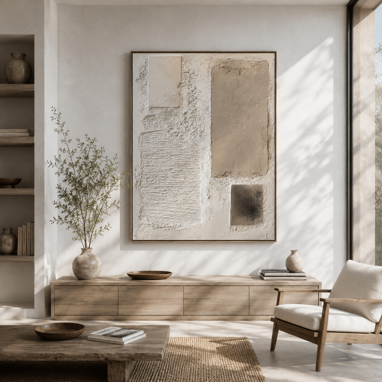 Quiet Terrain – Wabi-Sabi Textured Wall Art for Organic Modern Interiors