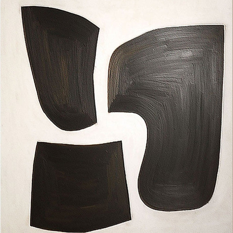 Large Abstract Black & White Canvas Art | Modern Wall Decor #TC 200