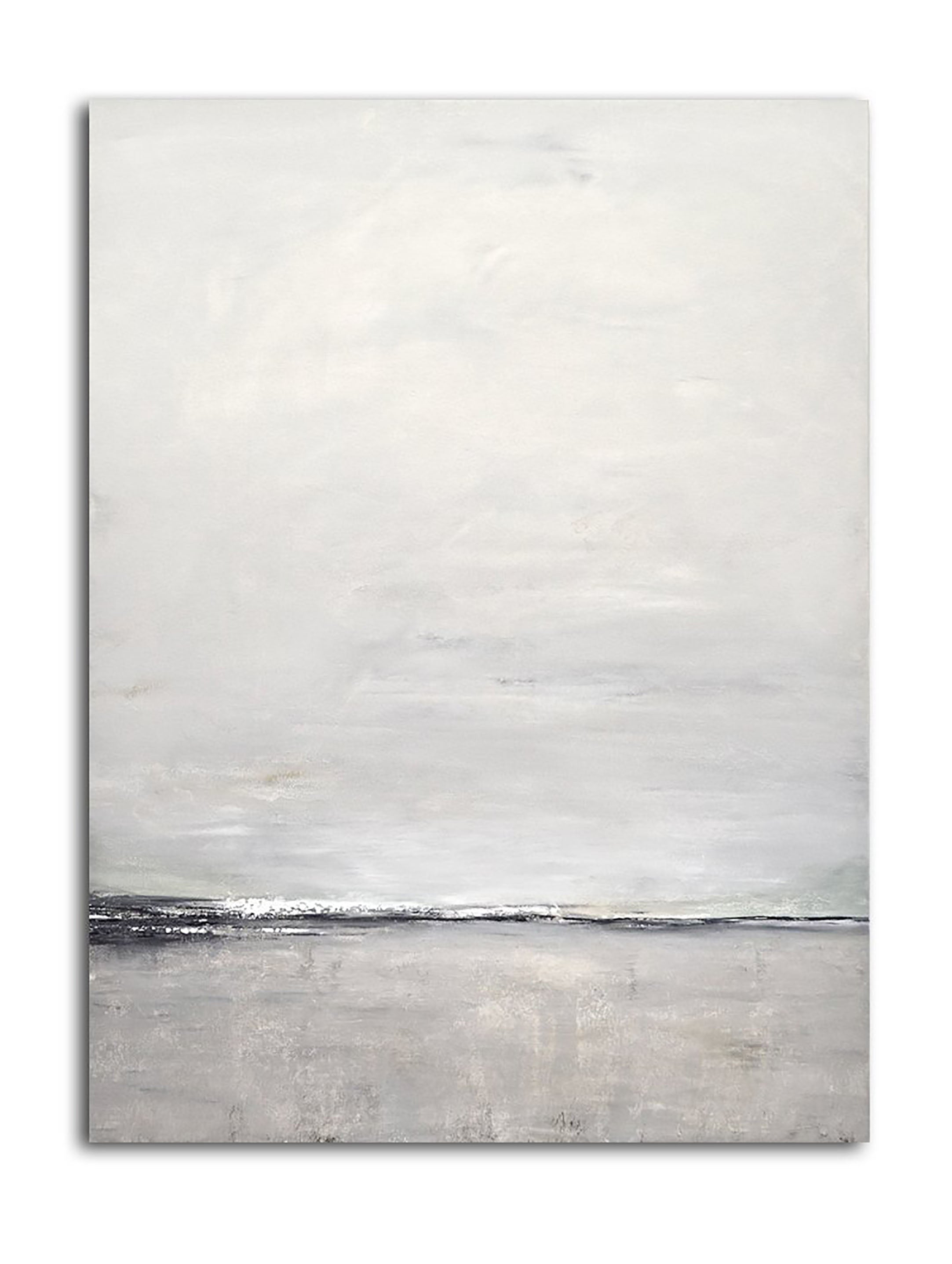 Ocean Wall Art -Modern Minimalist Landscape Abstract Oil Painting #JJ 114