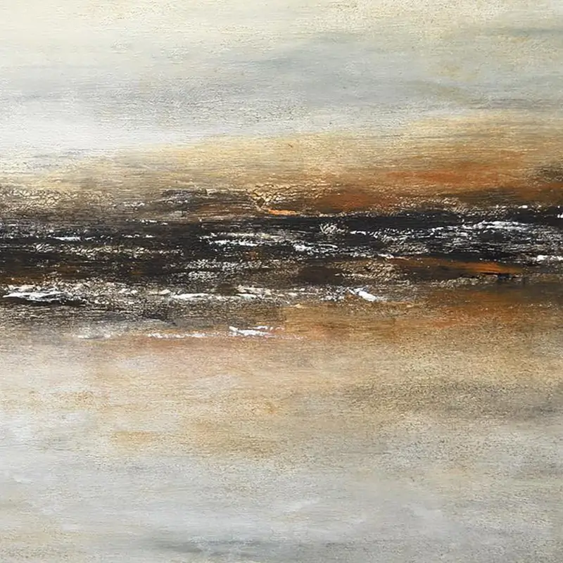 Large Horizontal Wall Art Modern Abstract Coastal Wave Canvas #JJ 272