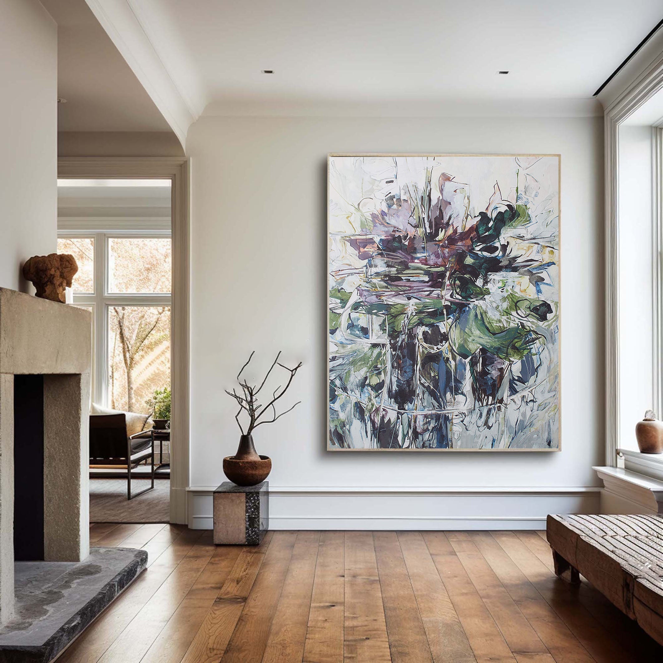 Colorful Textured Wall Art - Original Abstract Painting #TC 113