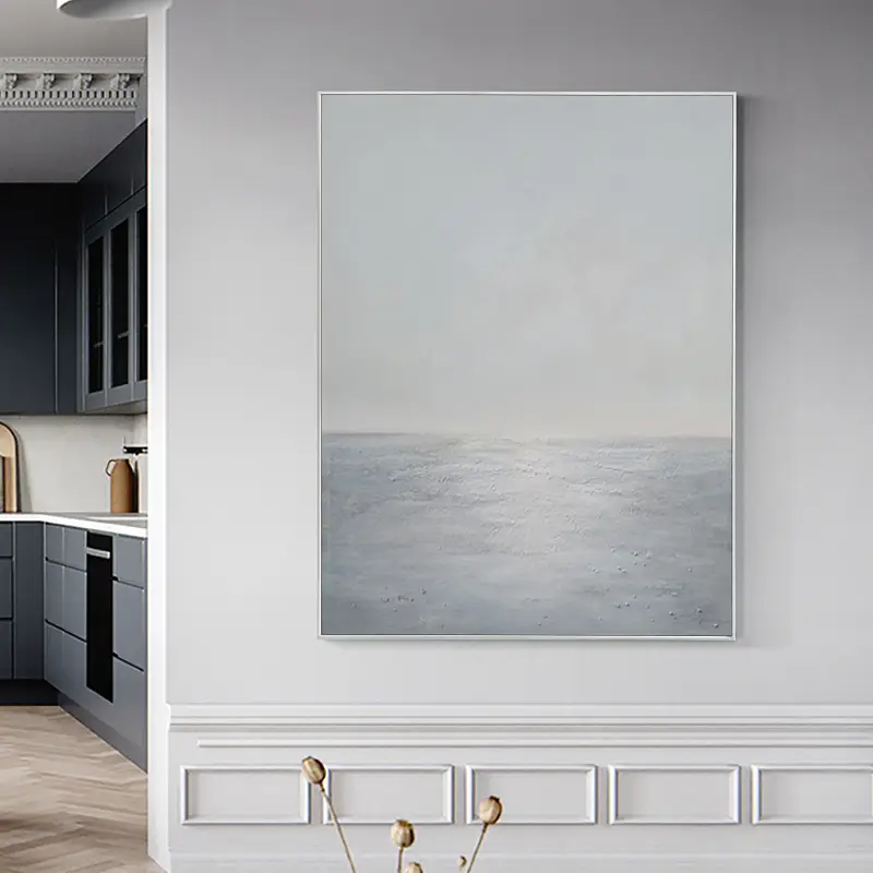 Coastal Calm Artwork | Modern Minimalist Painting for Room Decor #JJ 151