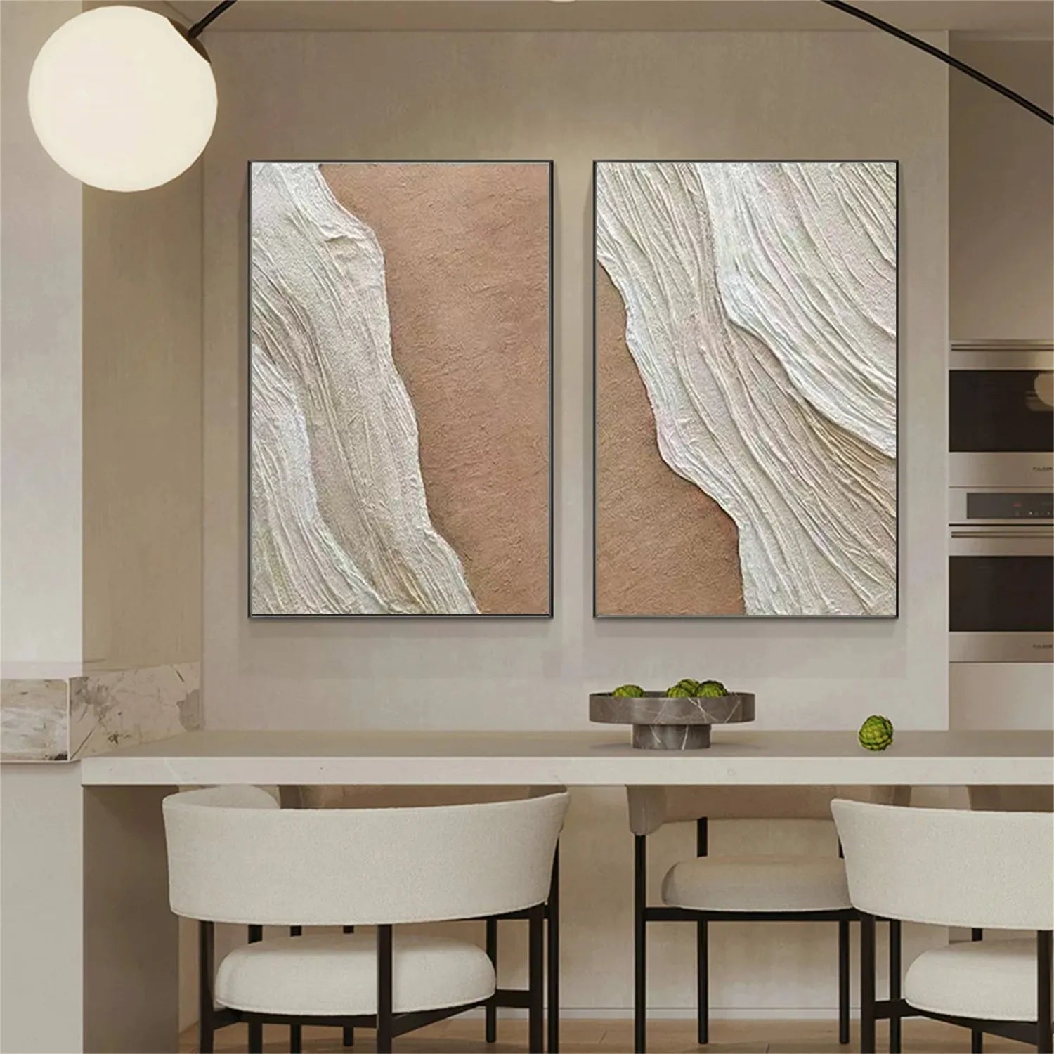 Serene Beige Coast Art - Textured Minimalist Wall Decor #JJ 198