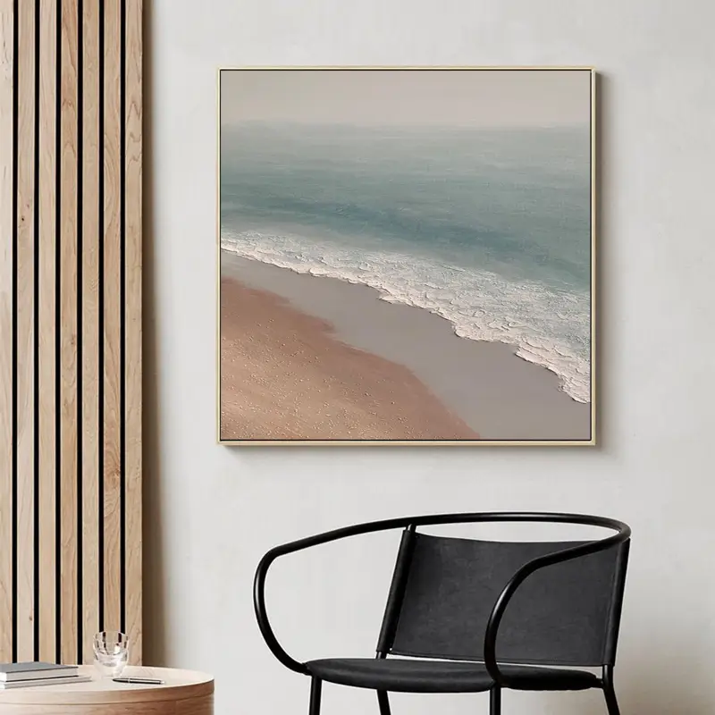 Coastal Waves Hand - Painted Oil Painting for Home Decor #JJ 153