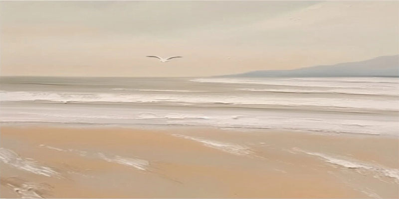 Big Wall Painting Modern Abstract Beach Art for Living Room #JJ 273