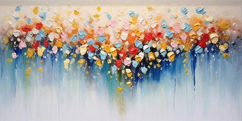 Modern Home Decor Abstract Floral Oil Painting #JJ 341