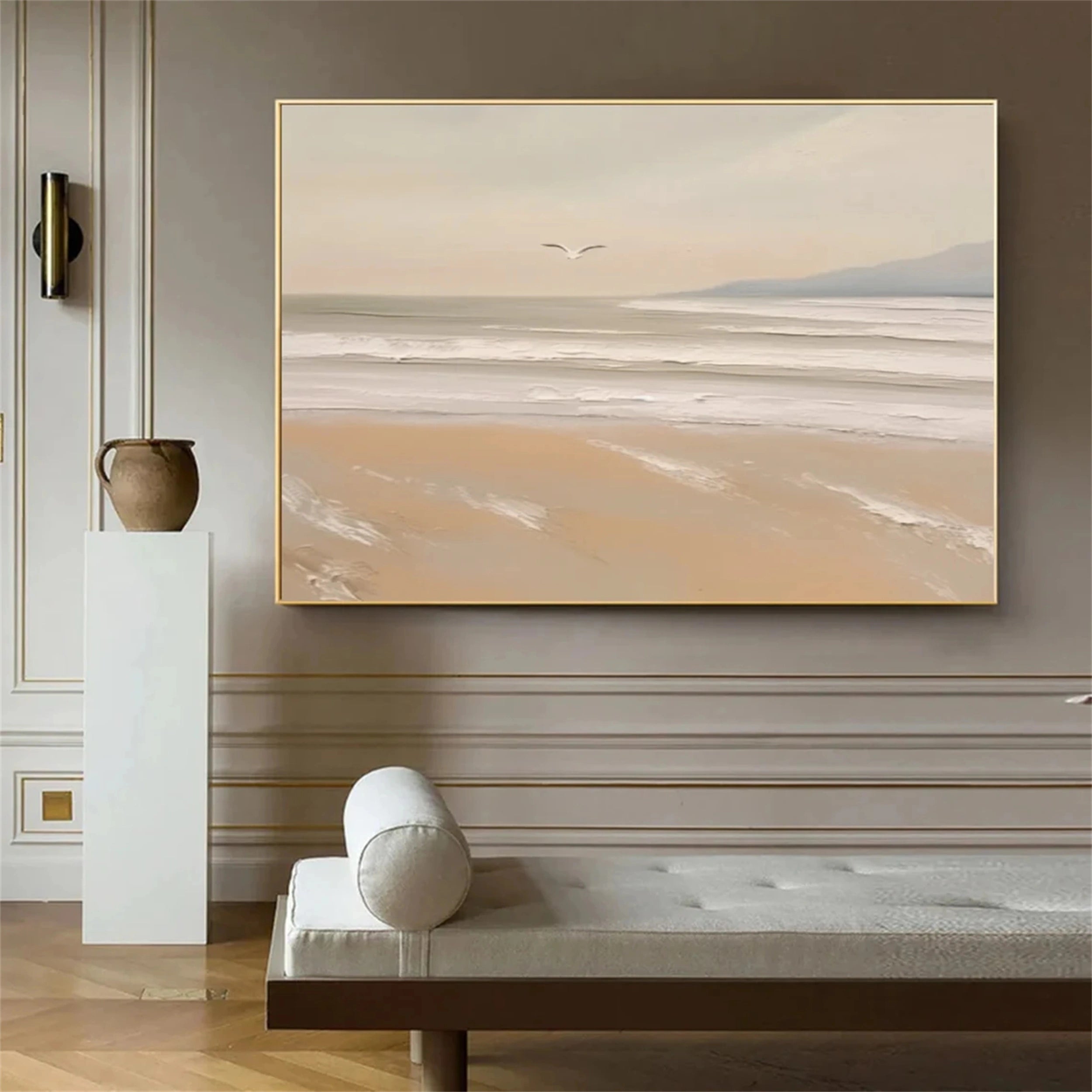Big Wall Painting Modern Abstract Beach Art for Living Room #JJ 273