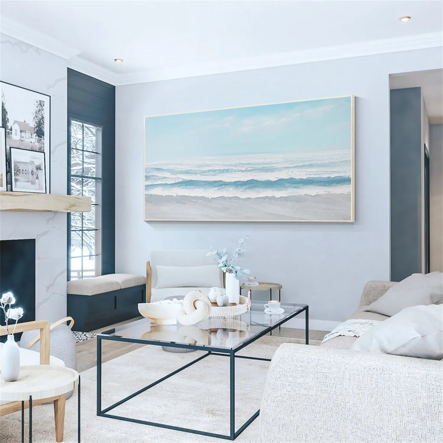 Large Wall Art for Living Room - Coastal Vibes #JJ 169