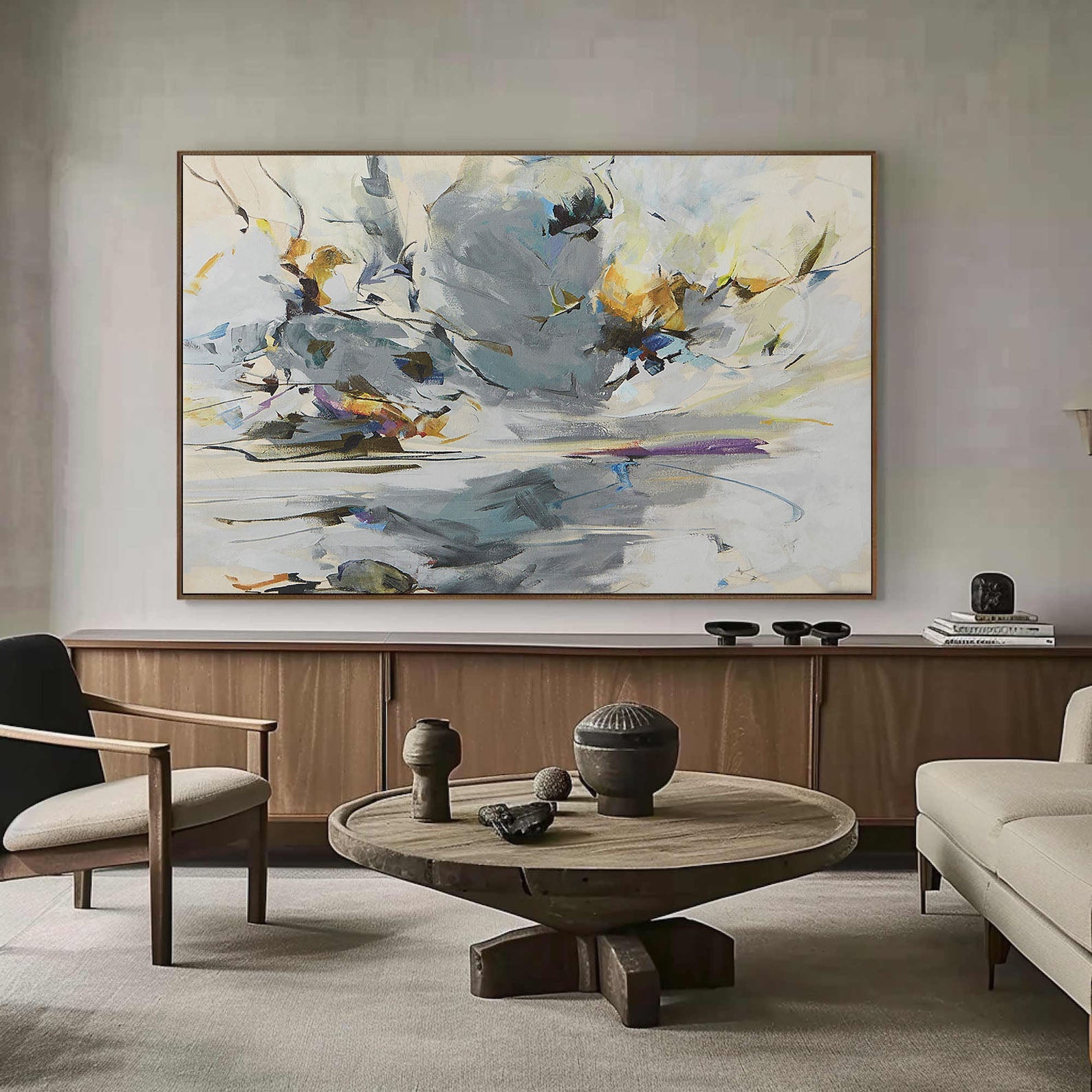 Colorful Abstract Painting for Contemporary Home #TC 130