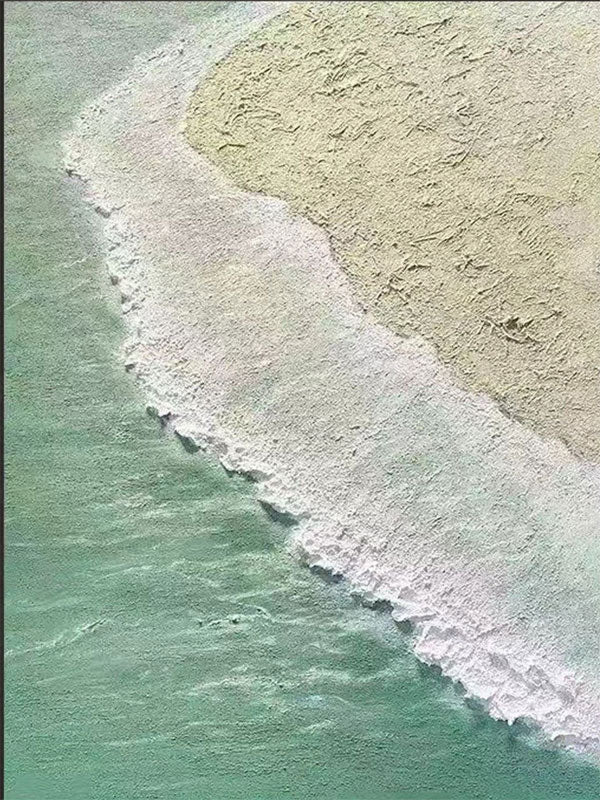 Large Painting for Living Room | Textured Ocean Abstract Wall Art #JJ 231