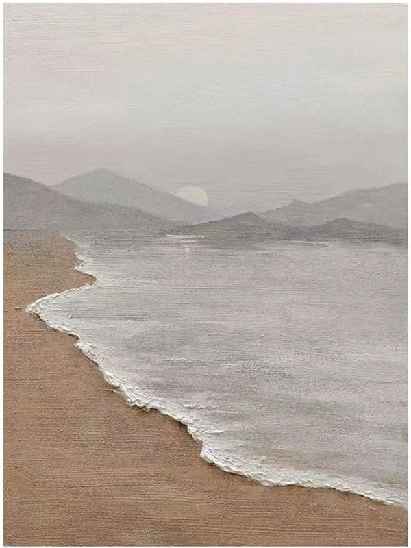 Handmade Modern Art Ocean Wave  Large Wall Art #JJ 220