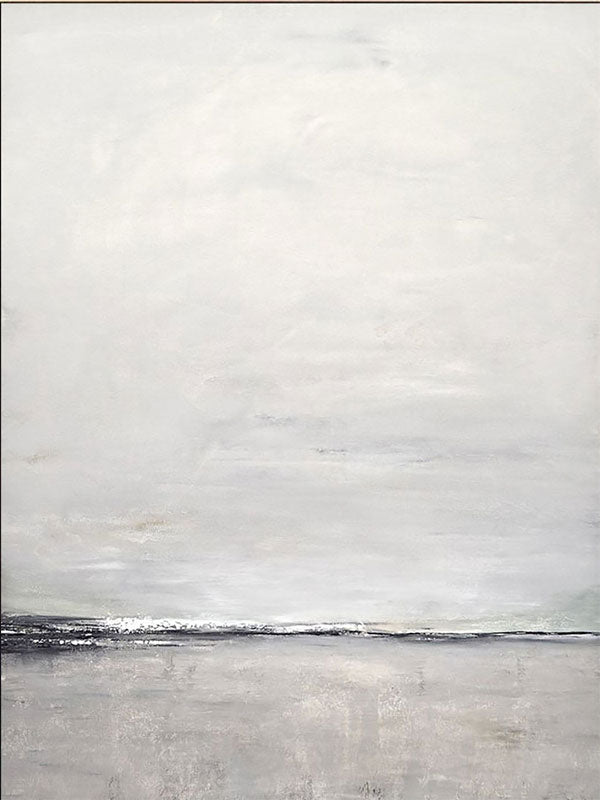 Ocean Wall Art -Modern Minimalist Landscape Abstract Oil Painting #JJ 114